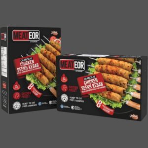 Meateor Charcoal Chicken Seekh Kebab 344g (Hot)